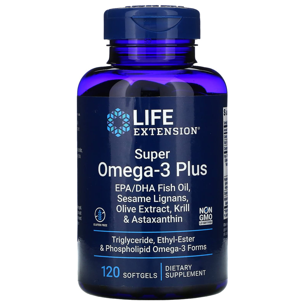 Life Extension Super Omega-3 PLUS EPA/DHA 120 Softgels