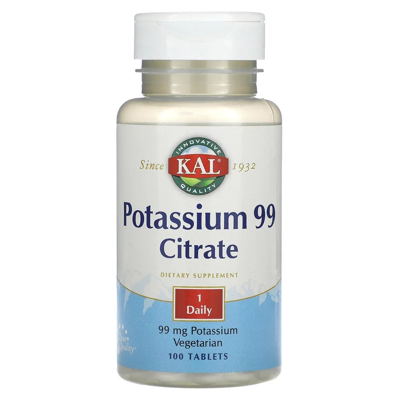 Kal Potassium 99 Citrate 100 Tablets   13794