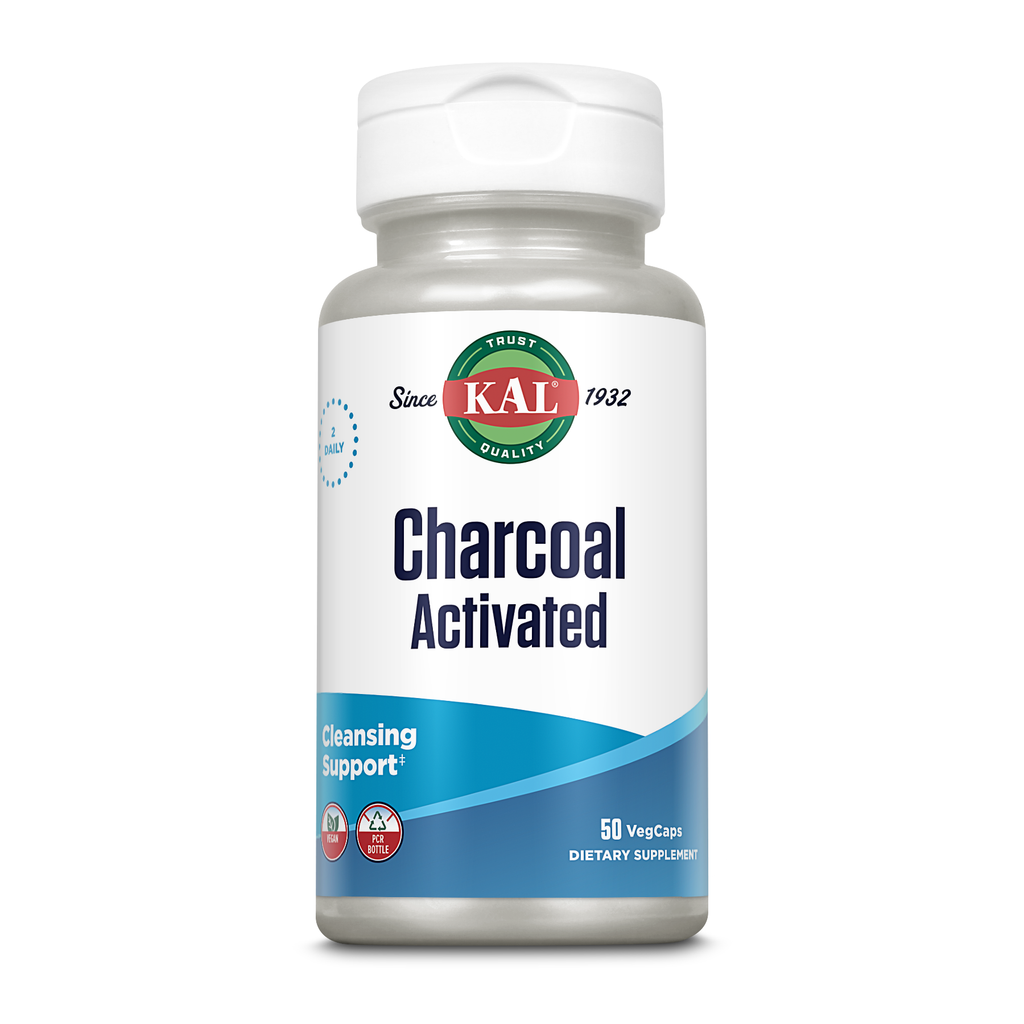 Kal Charcoal Activated 50 Vcaps  58605