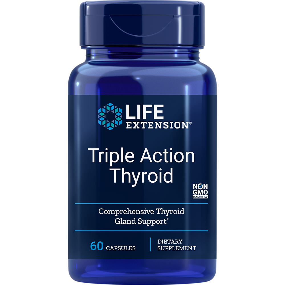 Life Extension Triple Action Thyroid 60 Vcaps - 2 Pack - B01CZ8D2D6