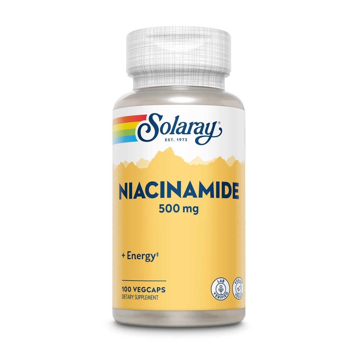 Solaray Niacinamide 500mg 100 Vcaps - 3 Pack