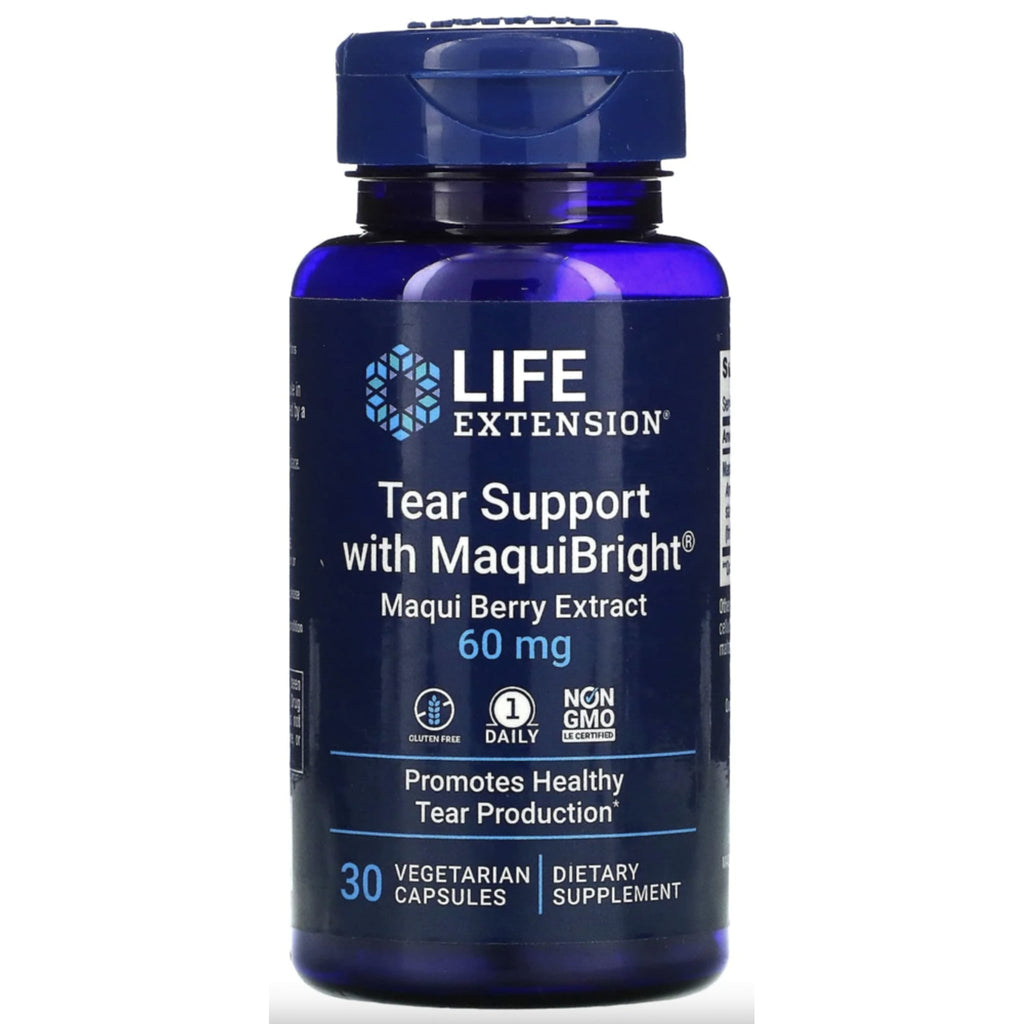 Life Extension Tear Support with MaquiBright 60mg 30 Vcaps - 3 Pack