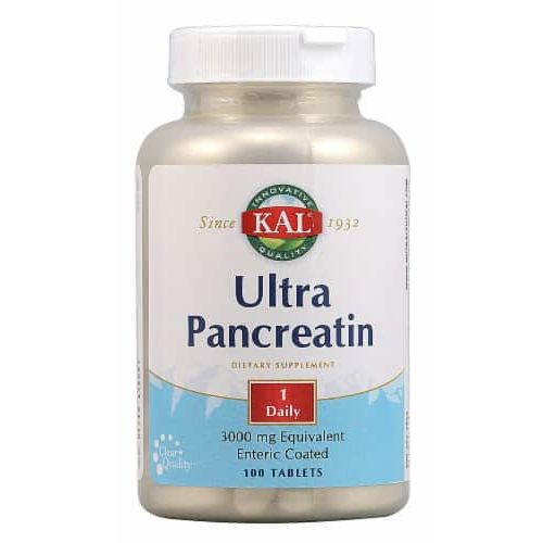 Kal - Ultra Pancreatin 3000 mg. - 100 Tablets