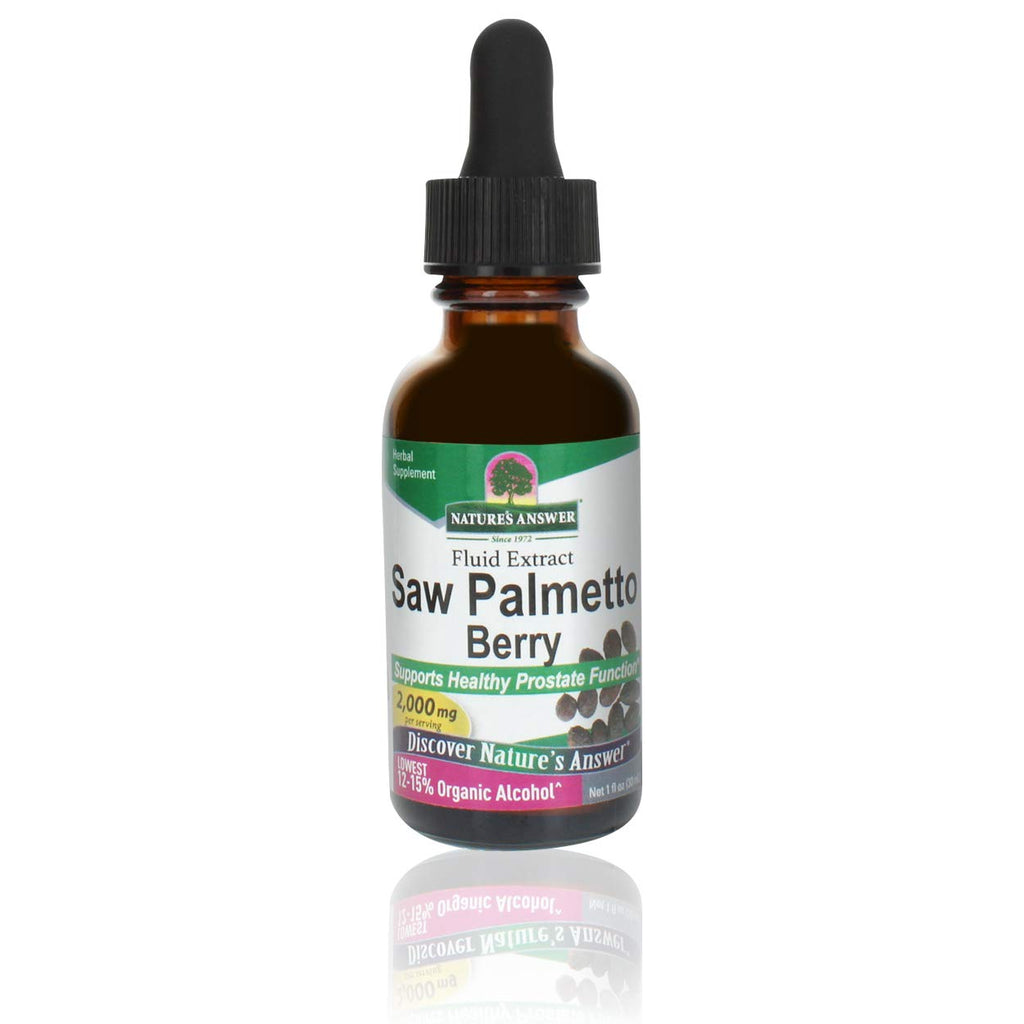Nature's Answer - Saw Palmetto Berry Organic Alcohol - 2 fl. oz.
