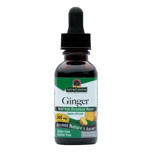 Nature's Answer - Ginger Root Organic Alcohol 250 mg. - 2 fl. oz.