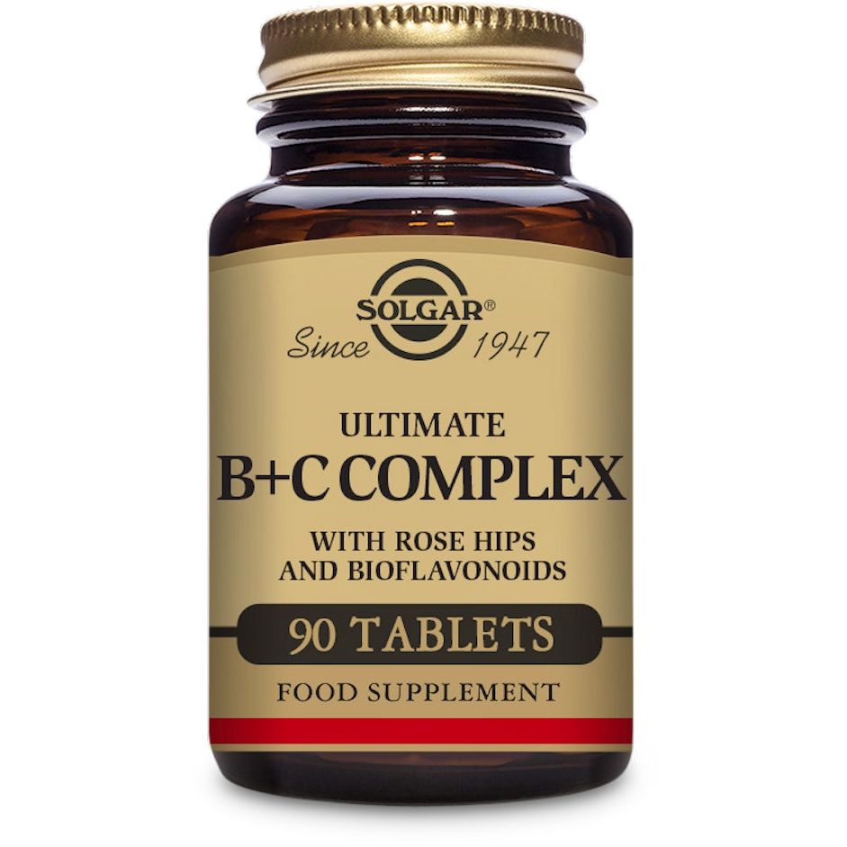Solgar - Ultimate B+C Complex Stress Formula - 90 Tablets