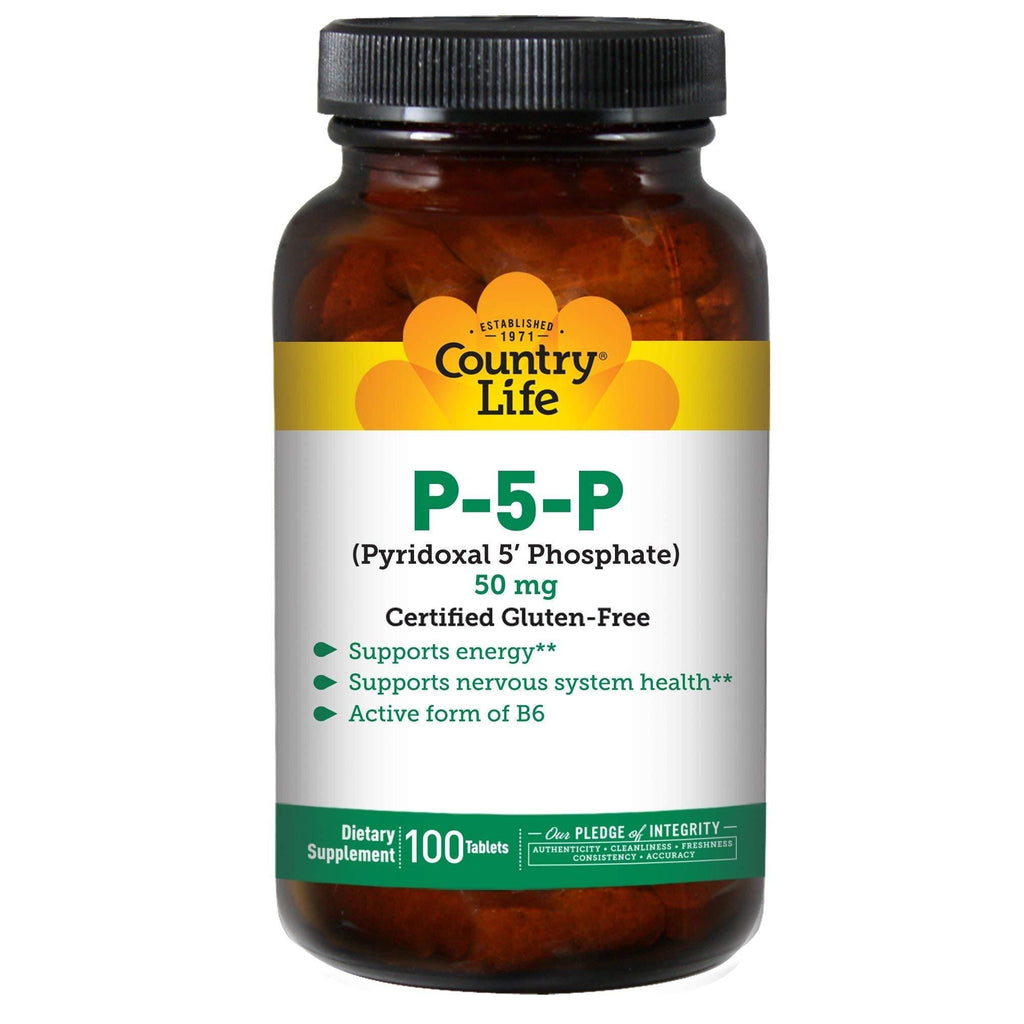 Country Life - P 5 P Pyridoxal 5' Phosphate (P5P) 50 mg. - 100 Tablets