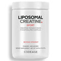 Codeage - Liposomal Creatine Monohydrate Powder Supplement Micronized Sports Muscles Unflavored - 16.03 oz.