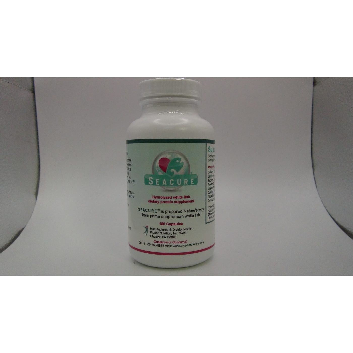Proper Nutrition - Seacure Hydrolyzed White Fish 500 mg. - 180 Capsules
