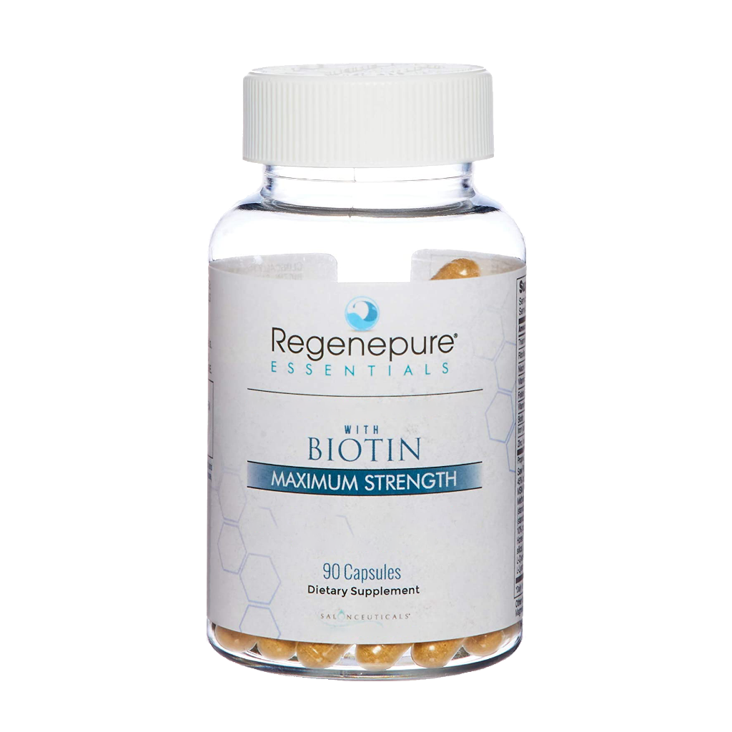 Regenepure - Advanced Hair Loss Formula with Biotin Maximum Strength - 90 Capsules