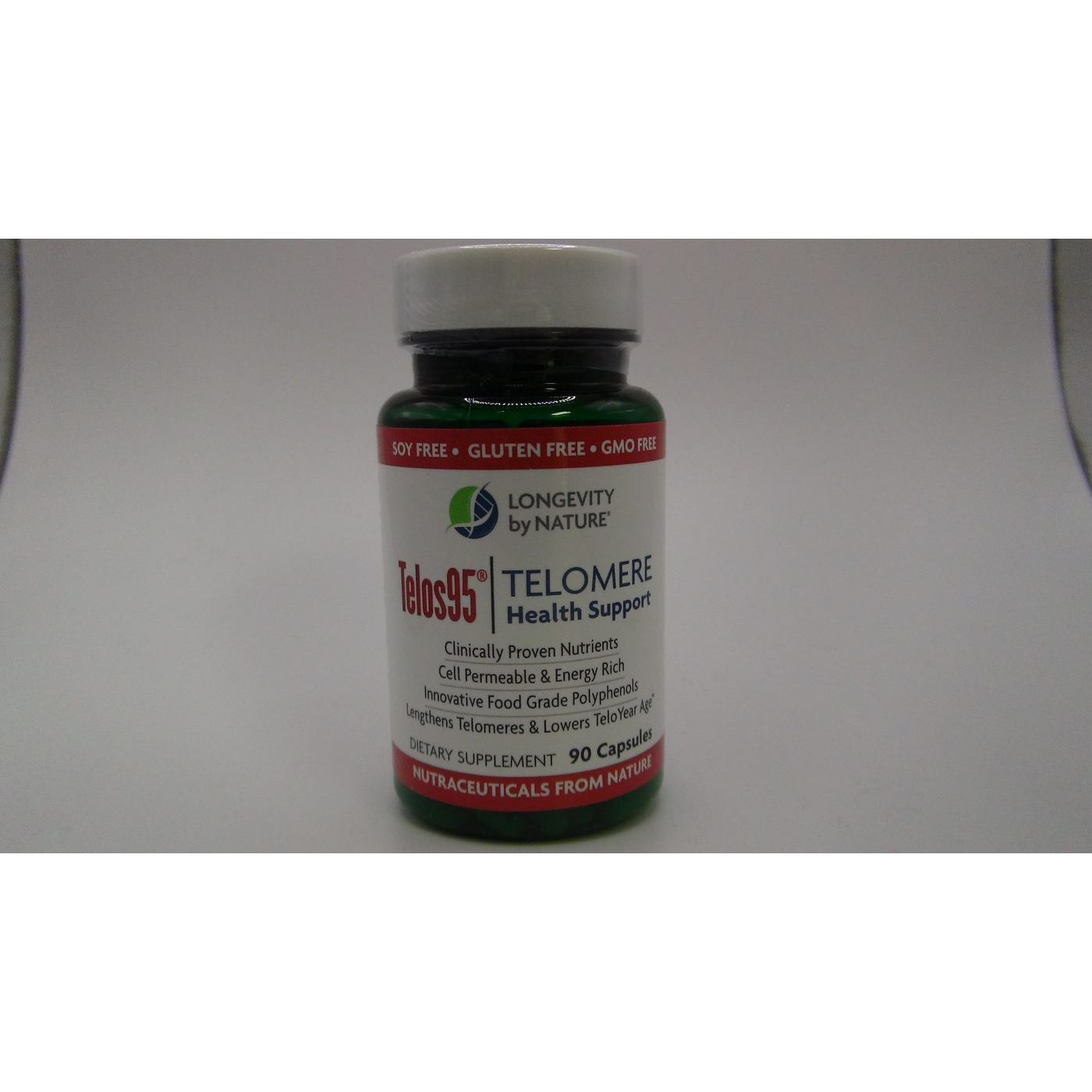 Longevity by Nature - Telos95 Telomere Health Support - 30 Capsules