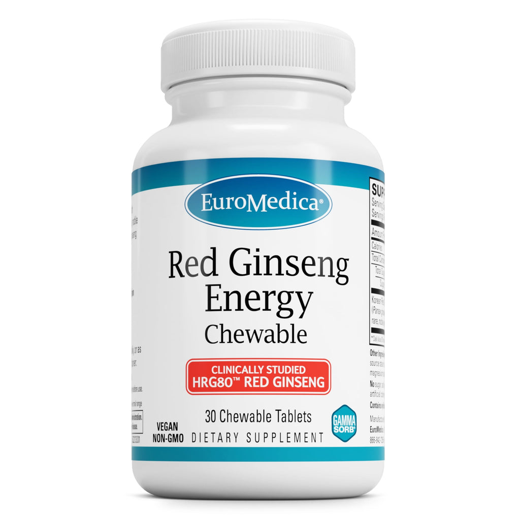 Euromedica Red Ginseng Energey 30 Chewable Tablets