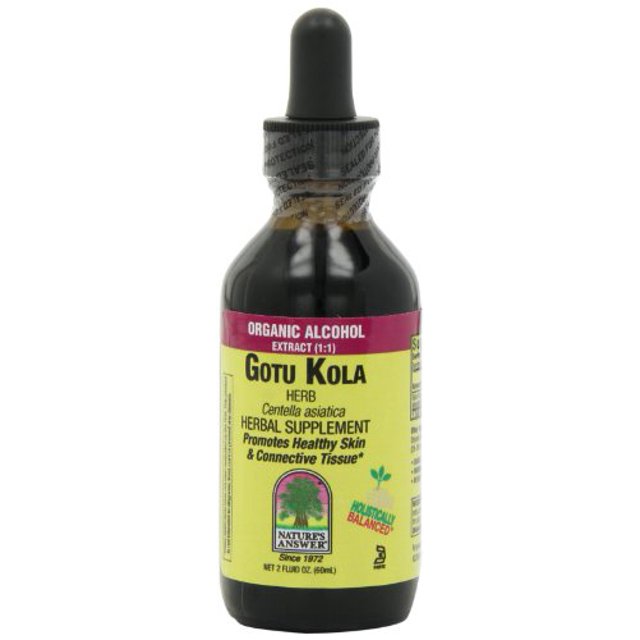 Nature's Answer - Gotu Kola Herb Organic Alcohol - 2 fl. oz.