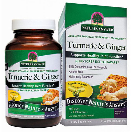 Nature's Answer - Turmeric and Ginger Extractacaps - 90 Vegetarian Capsules