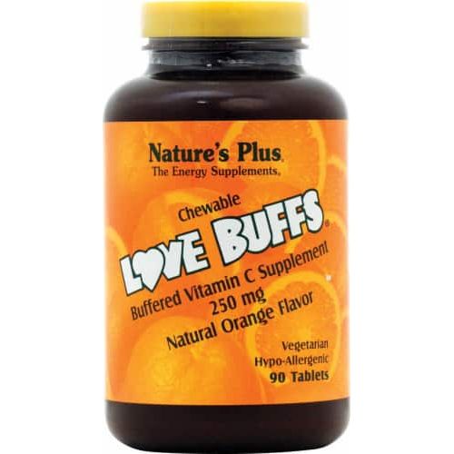 Natures Plus - Love Buffs Chewable Vitamin C Formula Natural Orange 250 mg. - 90 Tablets