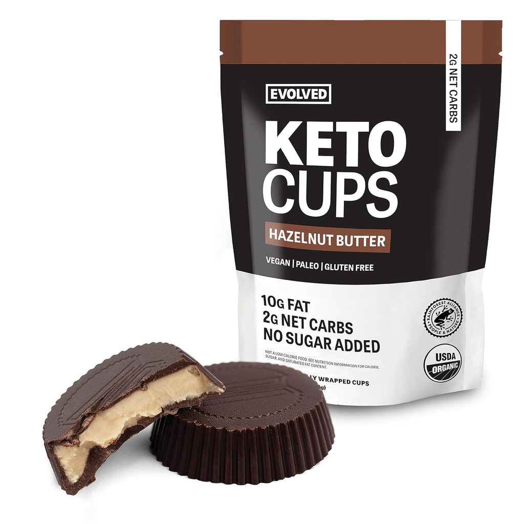 Evolved - Chocolate Keto Cups Hazelnut Butter - 7 Cup(s)