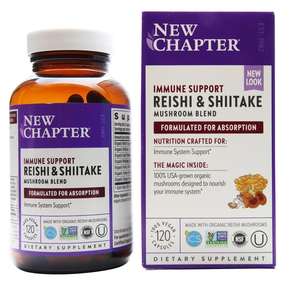 New Chapter - Immune Support Reishi & Shiitake Mushroom Blend - 120 Vegan Capsules