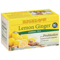 Bigelow Tea - Herb Plus Probiotics Lemon Ginger - 18 Tea Bags - 6 Pack