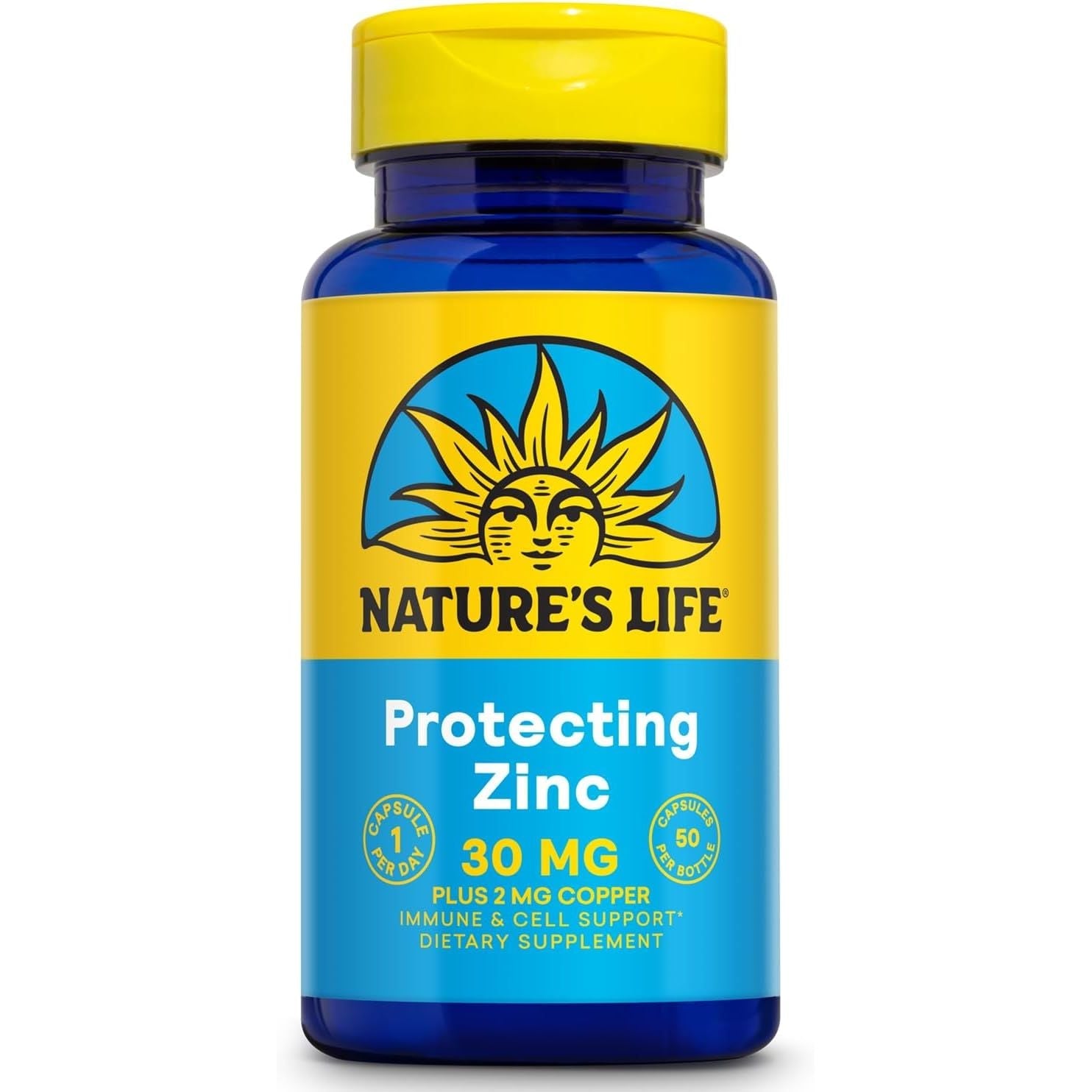 Nature's Life Protecting Zinc 30mg 50 Capsules  00434