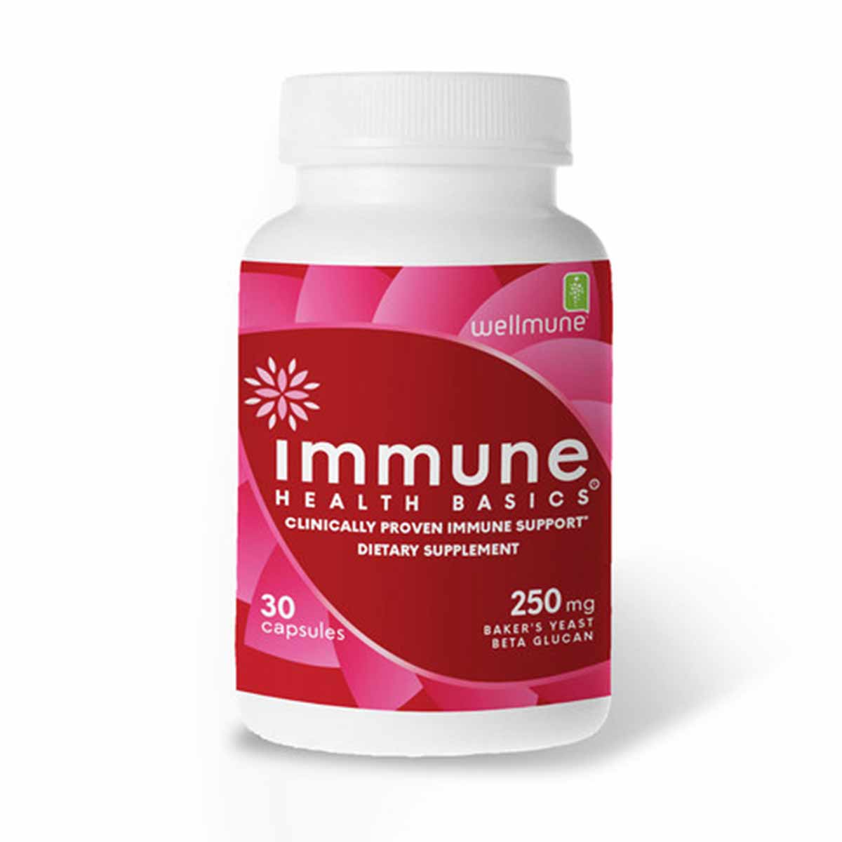 Immune Health Basics - Beta Glutan with Wellmune WGP Immune Support 500 mg. - 60 Capsules