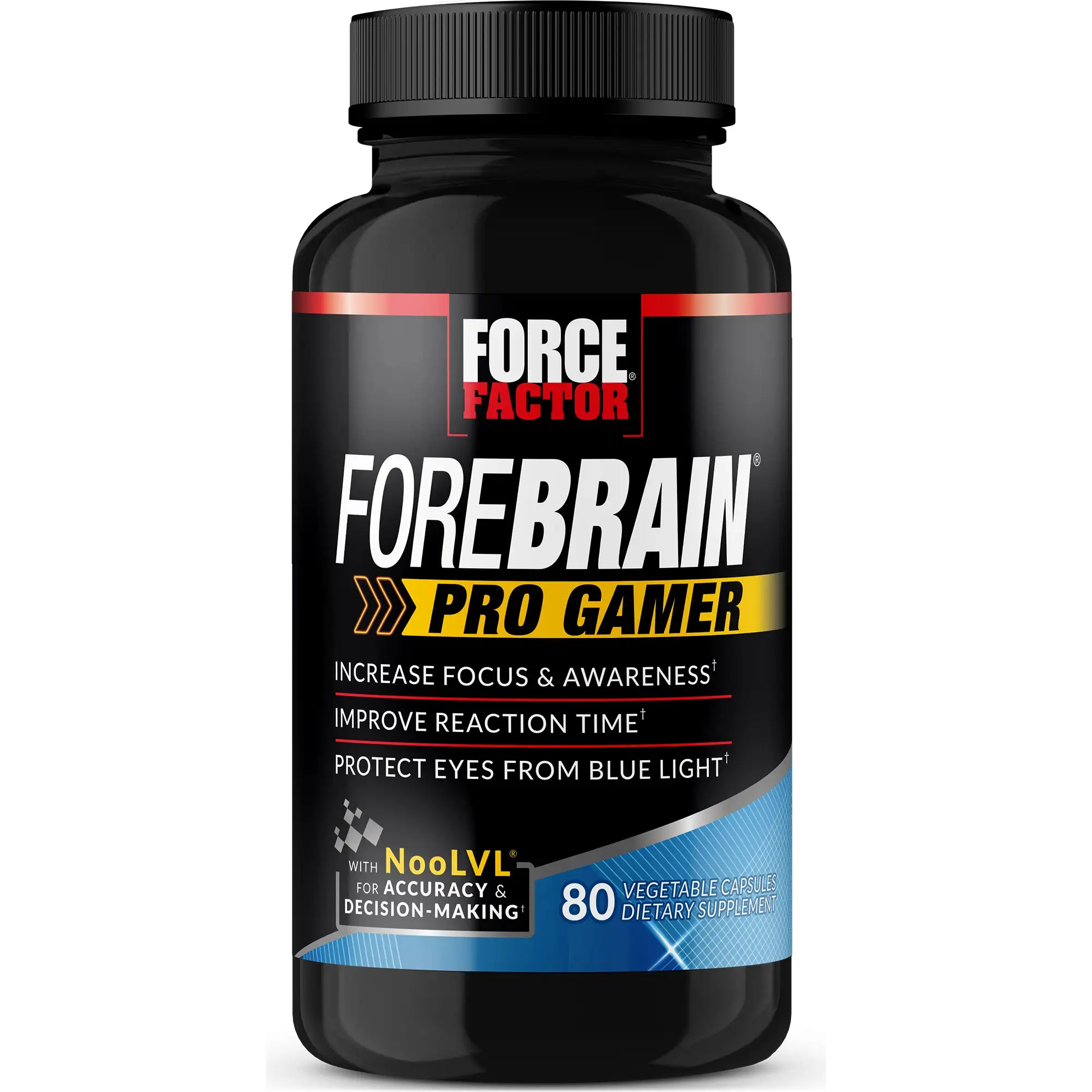 Force Factor - ForeBrain Pro Gamer with NooLVL - 80 Vegetable Capsule(s)