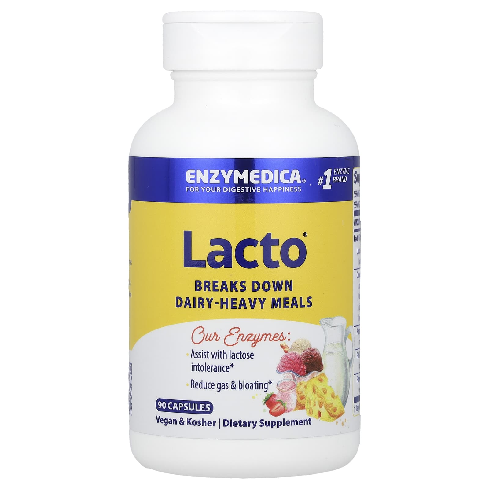 Enzymedica Lacto 90 Capsules