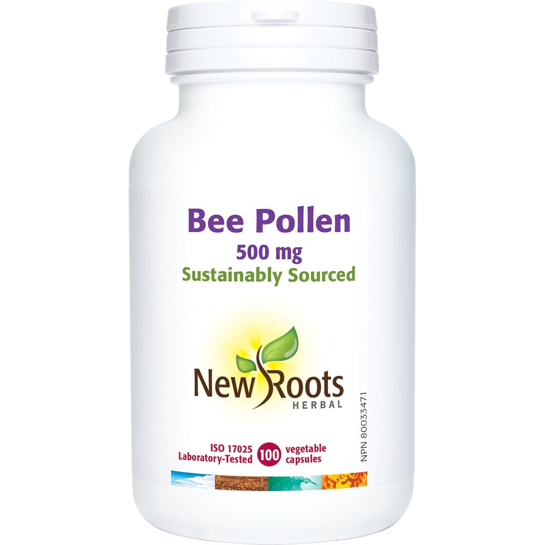 New Roots Herbal Bee Pollen 500 mg 100 Capsules