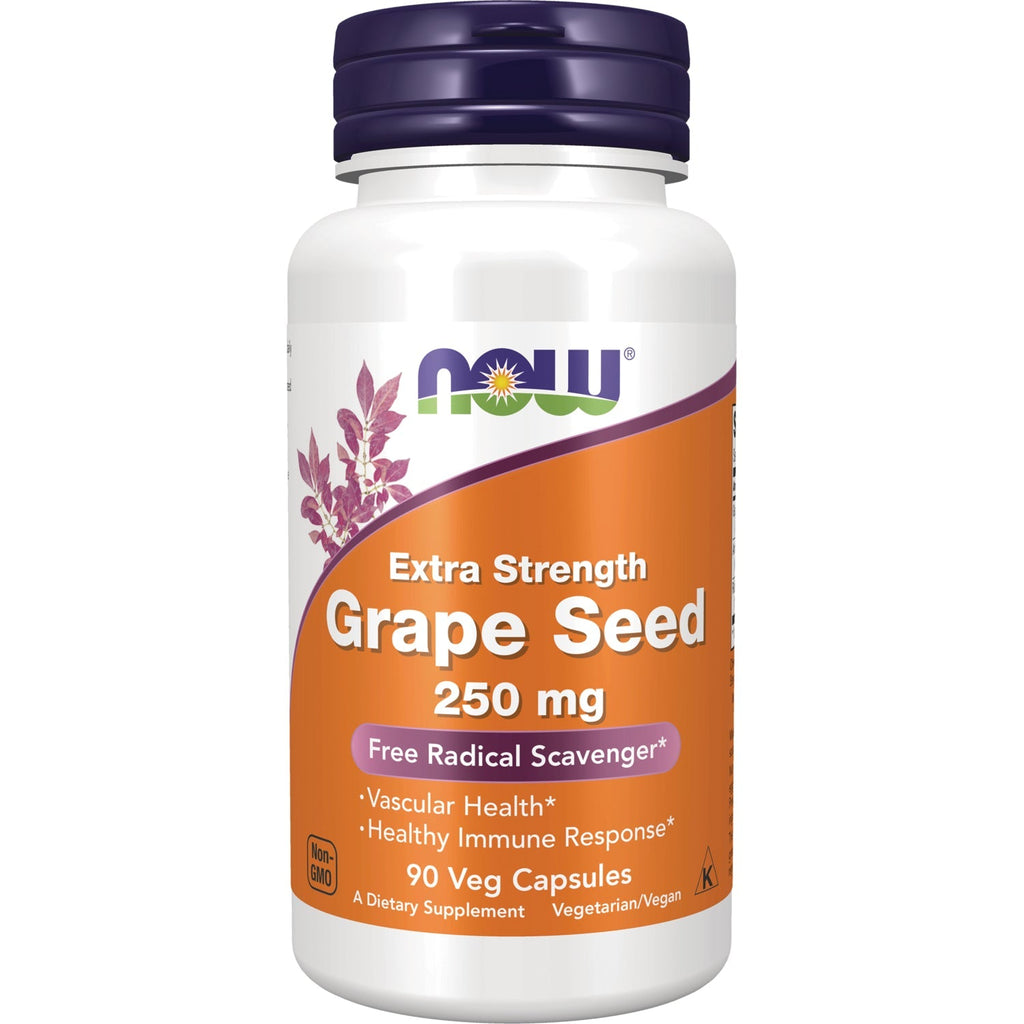 Now Foods Grape Seed Extra Strength 250 mg 90 Vcaps - 3274 - 2 Pack