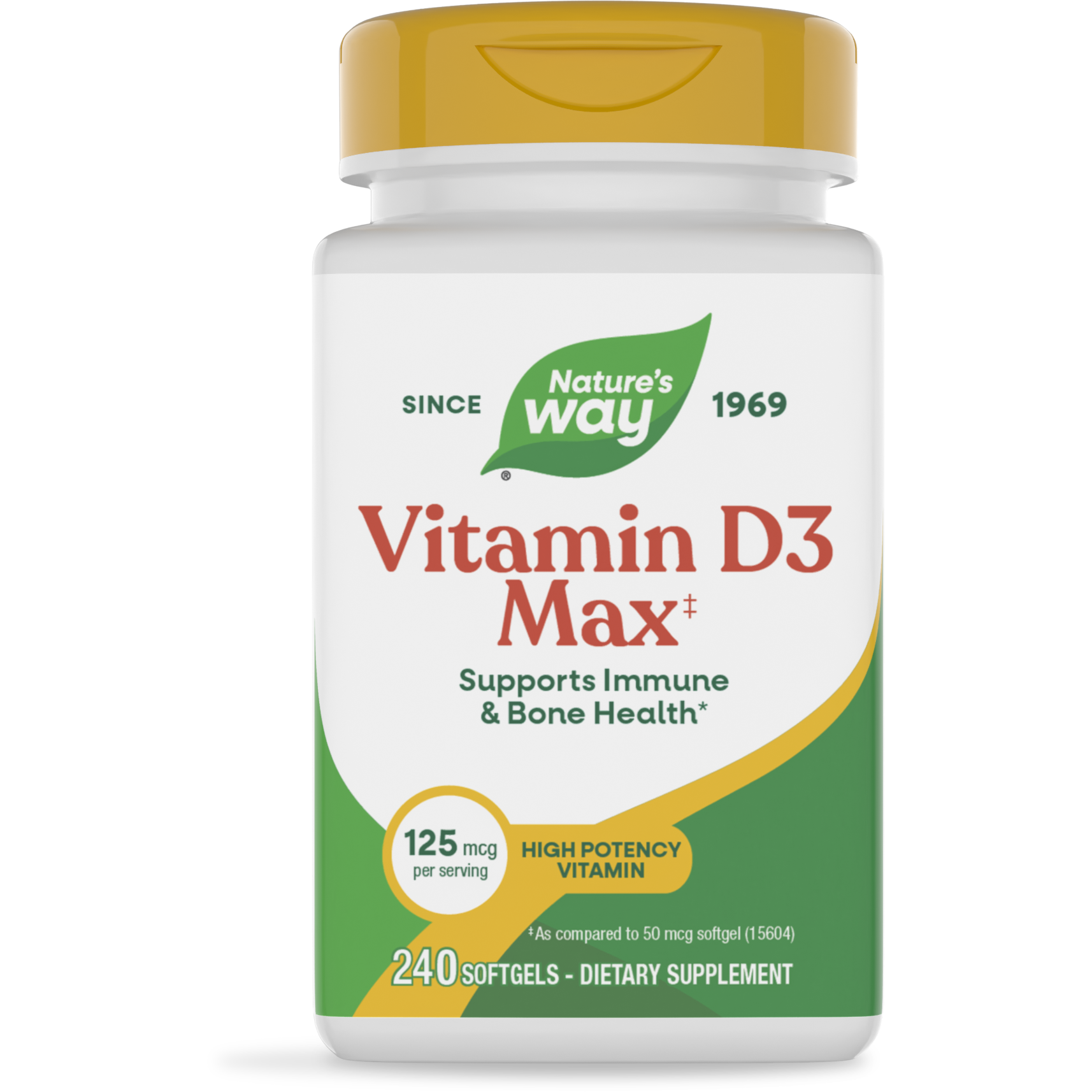 Nature's Way Vitamin D3 Extra Strength 240 Softgels - 2 Pack