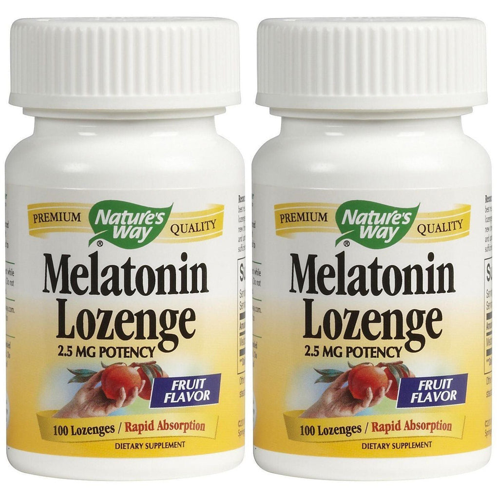 Nature's Way Melatonin 2.5 mg 100 Lozenges - 2 Pack