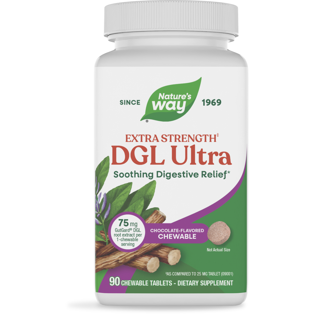 Nature's Way DGL Ultra 90 Chewable Tablets - 3 Pack