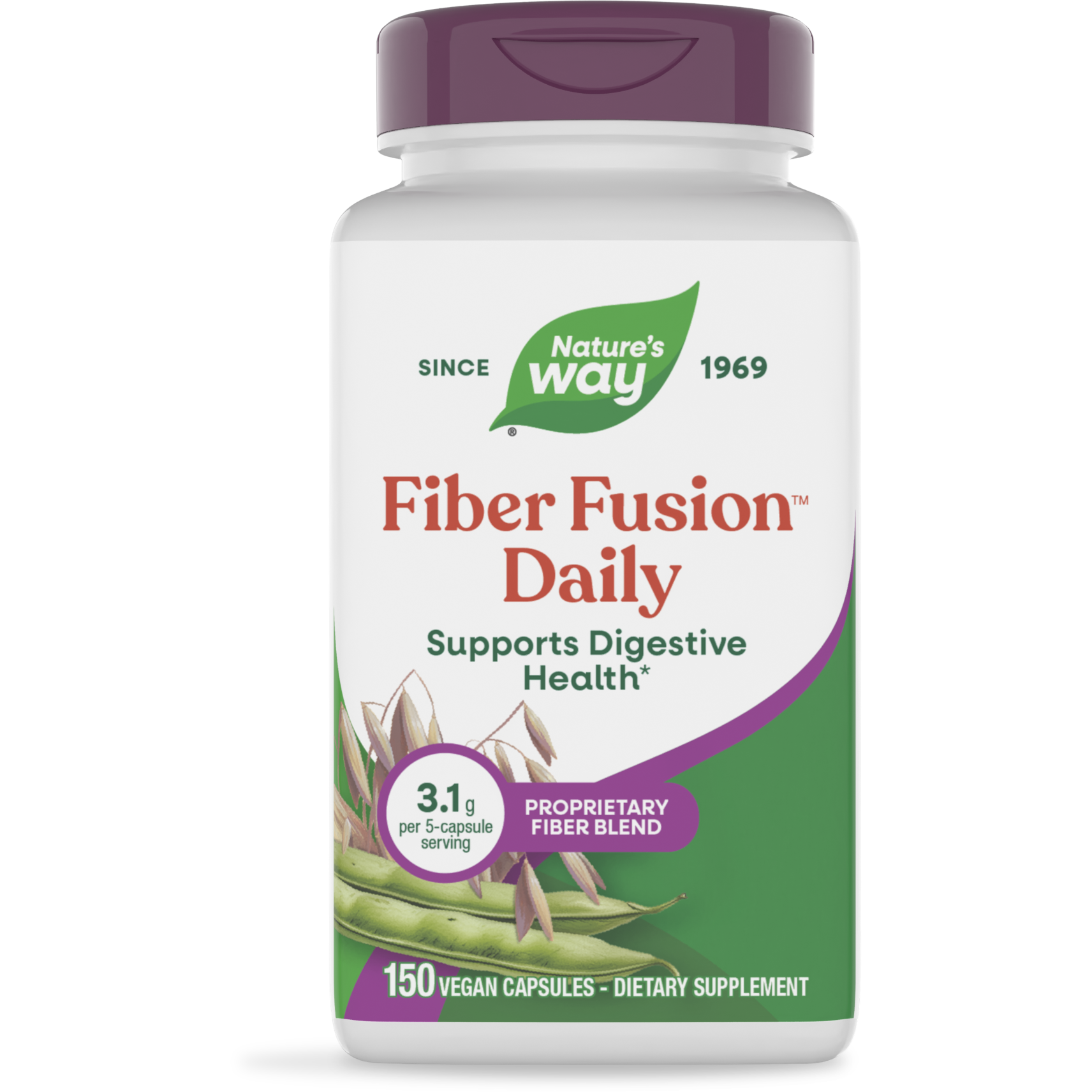 Nature's Way Fiber Fusion Daily 150 Vcaps - 3 Pack