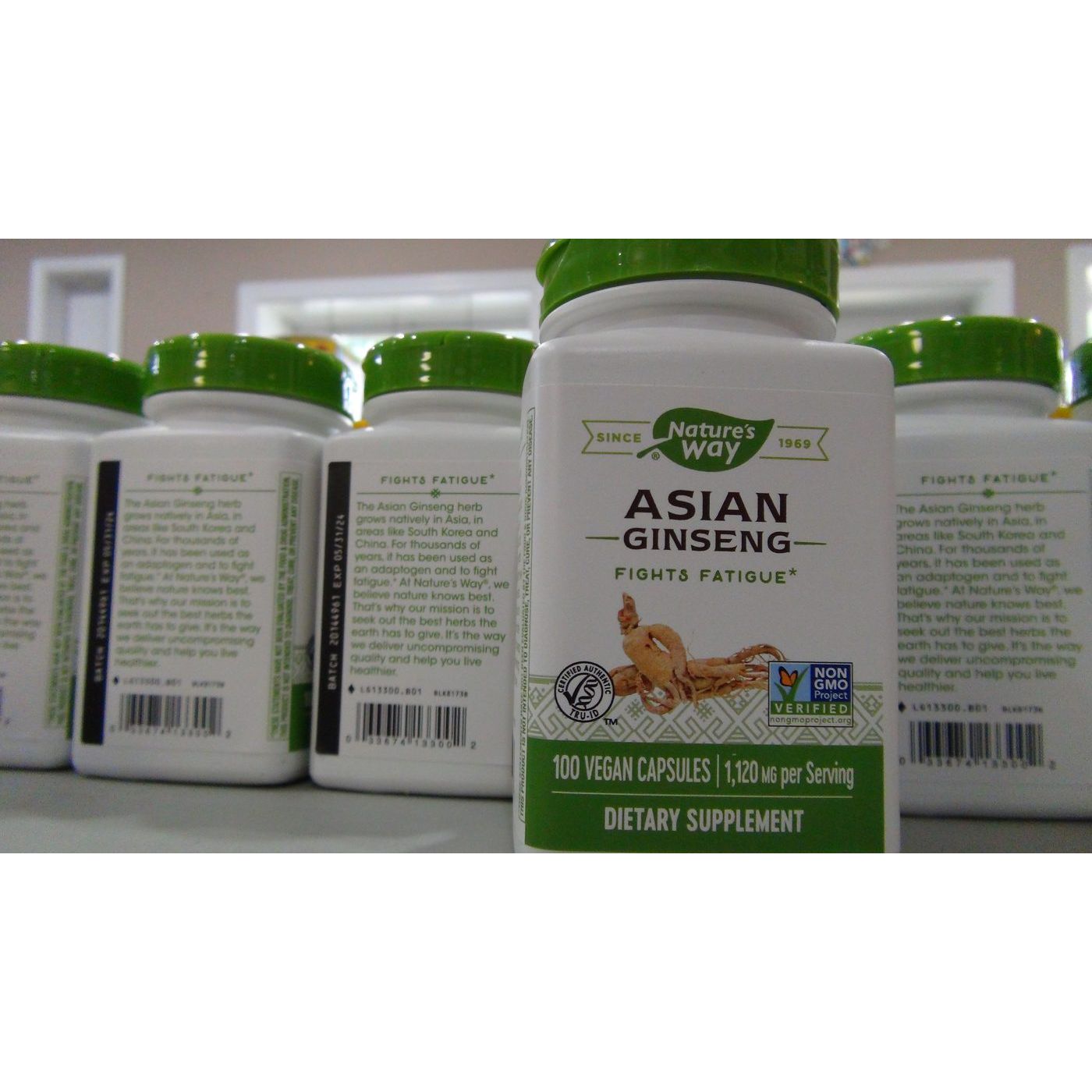 Nature's Way Asian Ginseng 100 Vcaps - 2 Pack