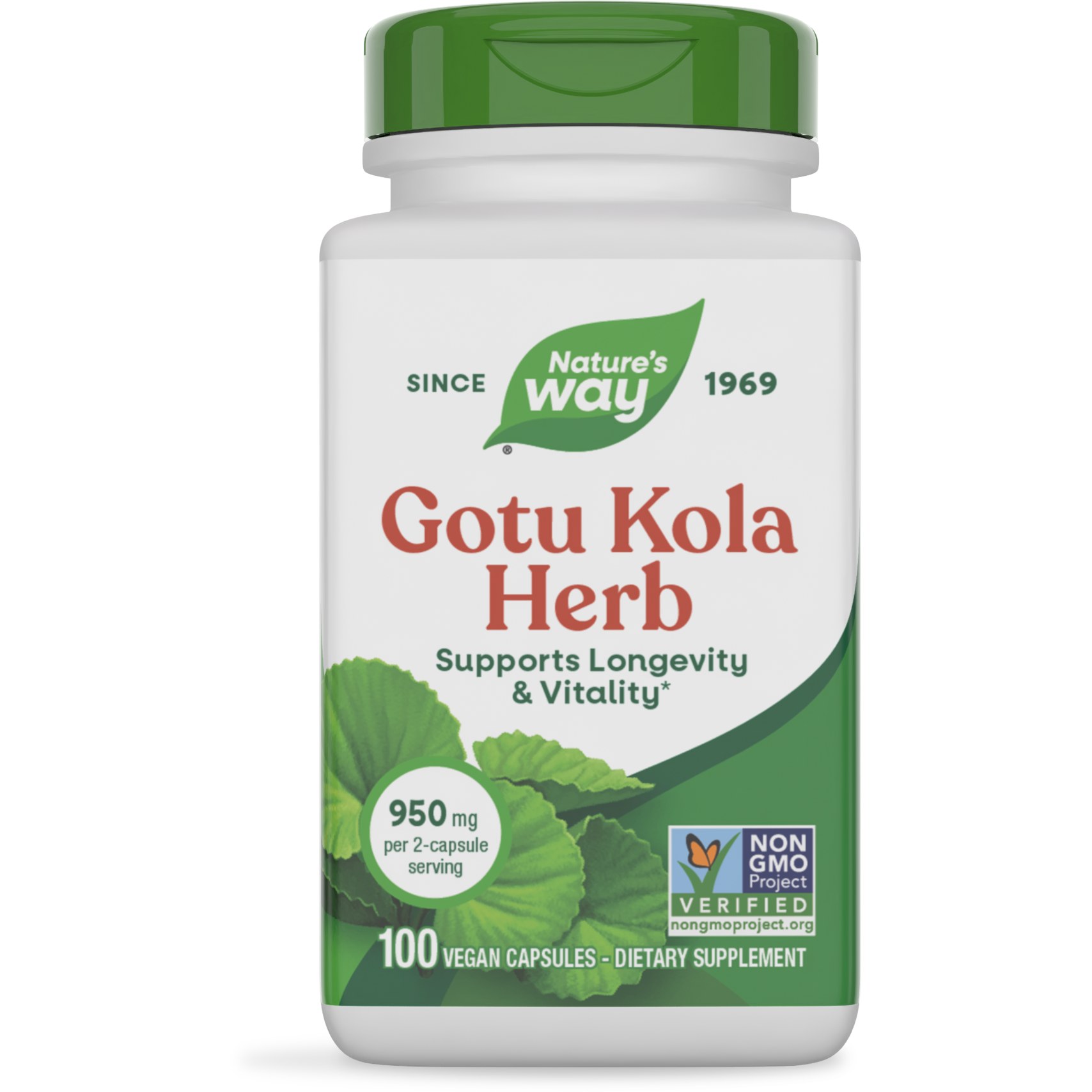 Nature's Way Gotu Kola 100 Vcaps - 2 Pack
