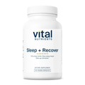 Vital Nutrients Sleep + Recover | Vegan Sleep Supplement |Sleep Support | Melatonin, Ashwagandha, & L-Theanine | Gluten, Dairy, and Soy Free | 30 Capsules