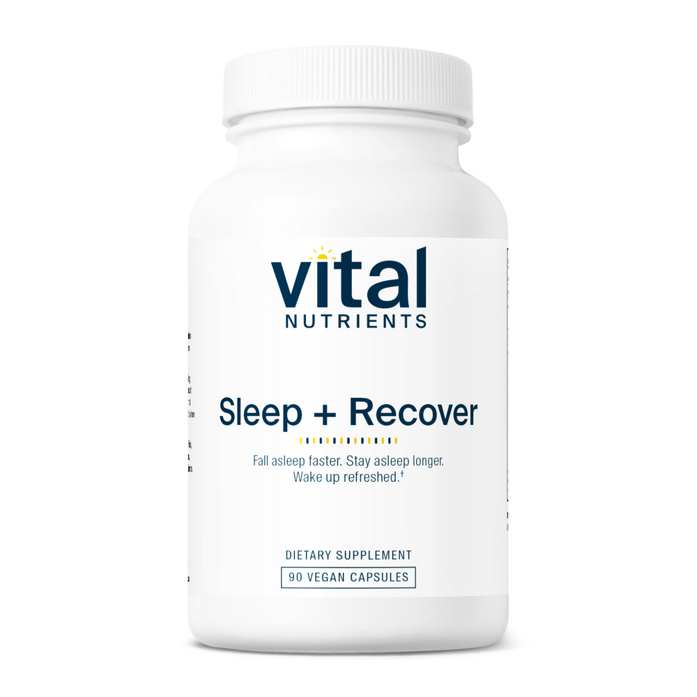 Vital Nutrients Sleep + Recover | Vegan Sleep Supplement |Sleep Support | Melatonin, Ashwagandha, & L-Theanine | Gluten, Dairy, and Soy Free | 30 Capsules