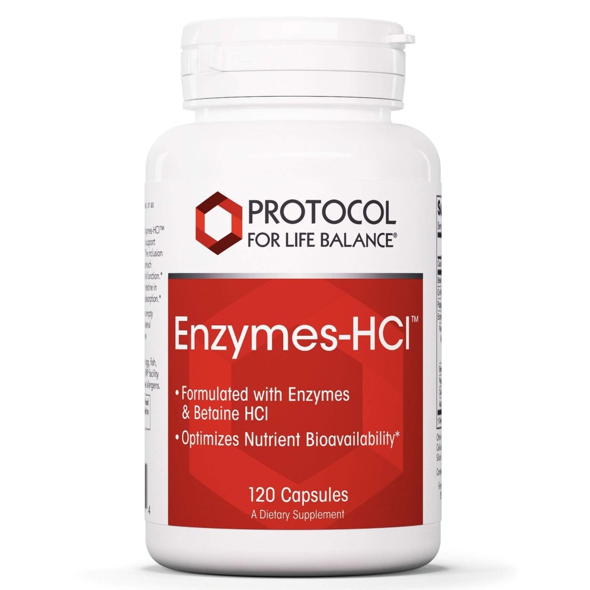 Protocol for Life Balance Enzymes-HCL 120 Capsules - P2963