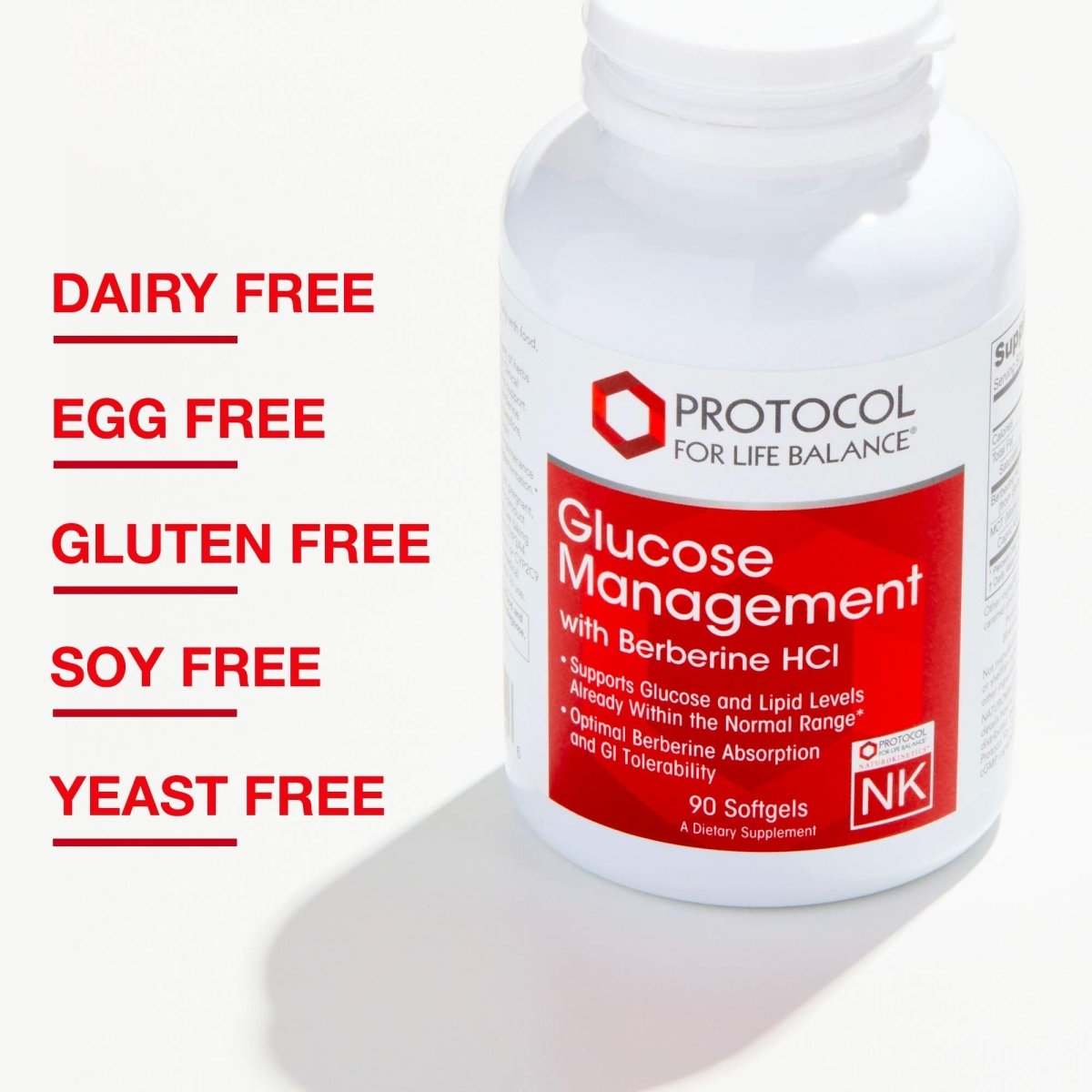 Protocol for Life Balance Glucose Management with Berberine HCL 90 Softgels - P4600
