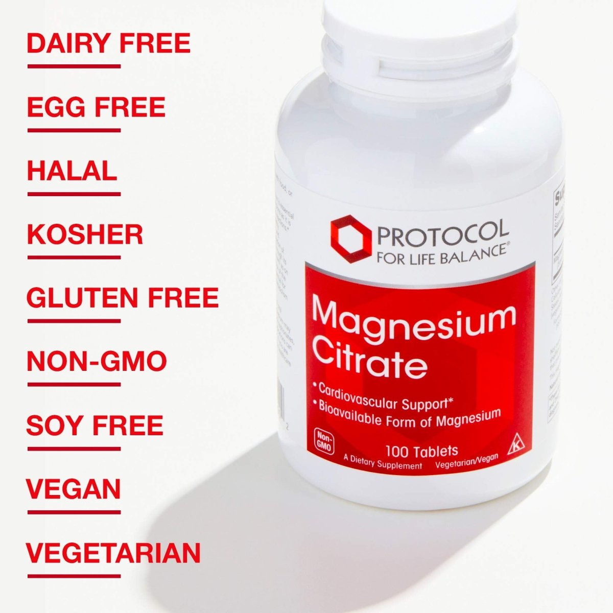 Protocol for Life Balance Magnesium Citrate 400mg 100 Tablets - P1290