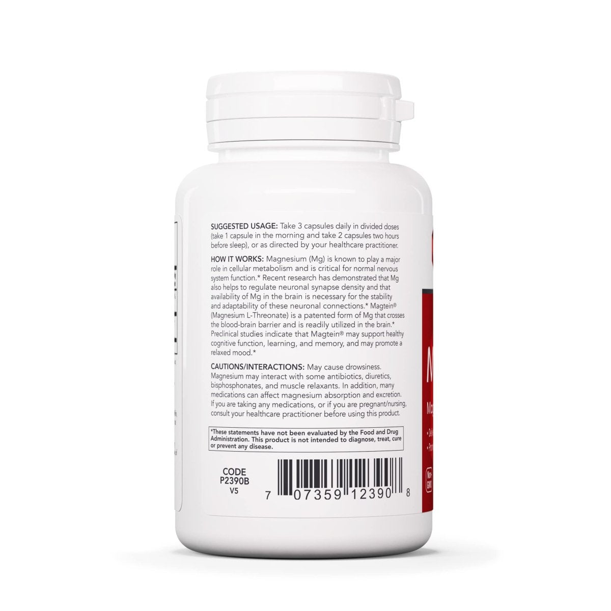 Protocol For Life Balance Magtein Magnesium L-Threonate (Formerly Protosorb Magnesium) 90 Vcaps - P2390
