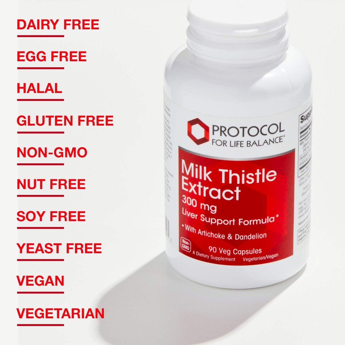 Protocol for Life Balance Milk Thistle Extract 300g 90 Vegcaps - P4739