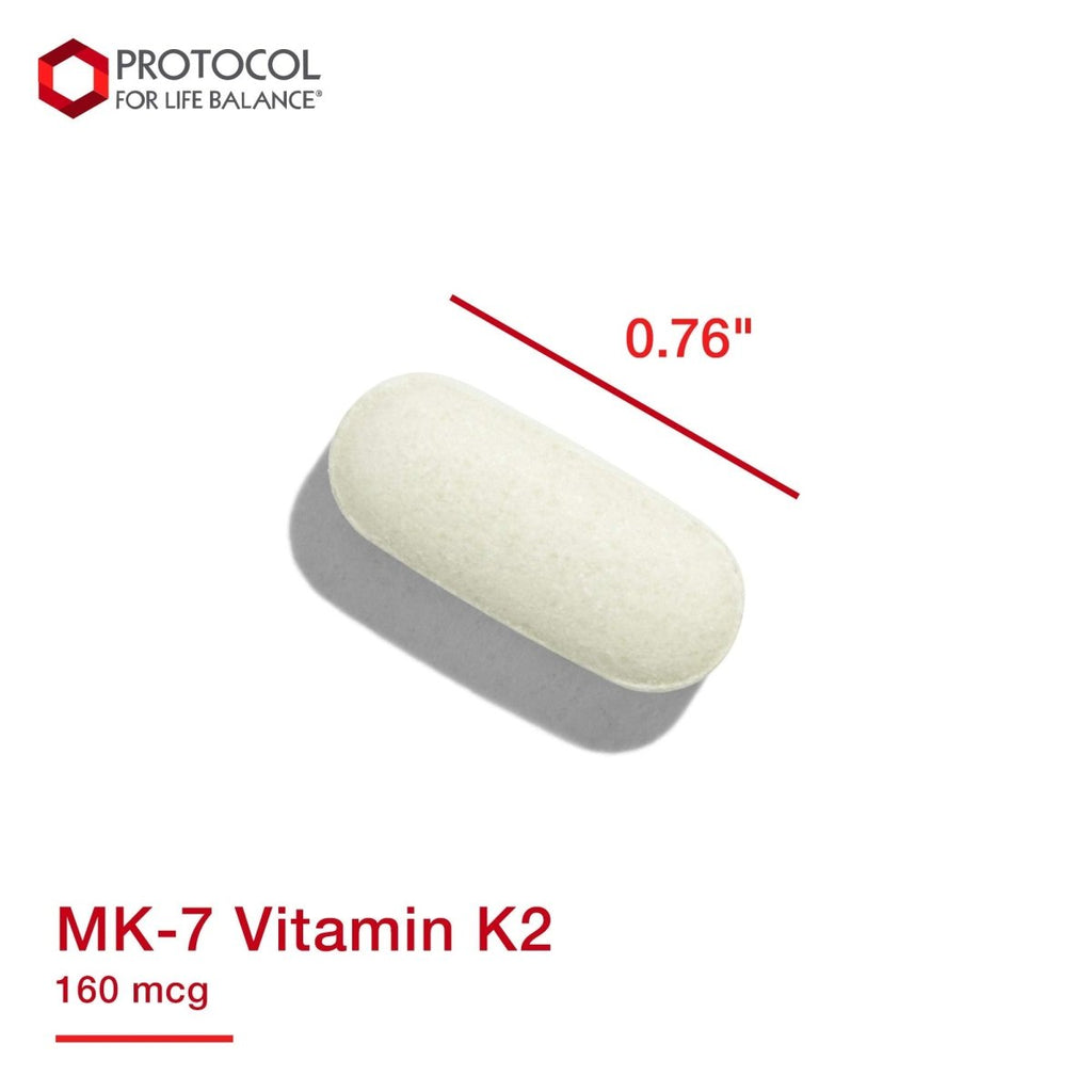 Protocol For Life Balance MK-7 Vitamin K2 160 mcg 60 Tablets - P0993
