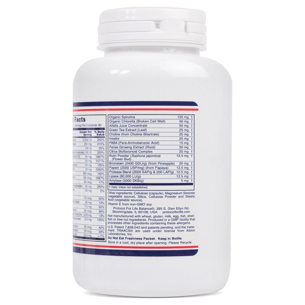 Protocol For Life Balance Ortho Multi Greens Iron-Free 180 Vcaps - P3788