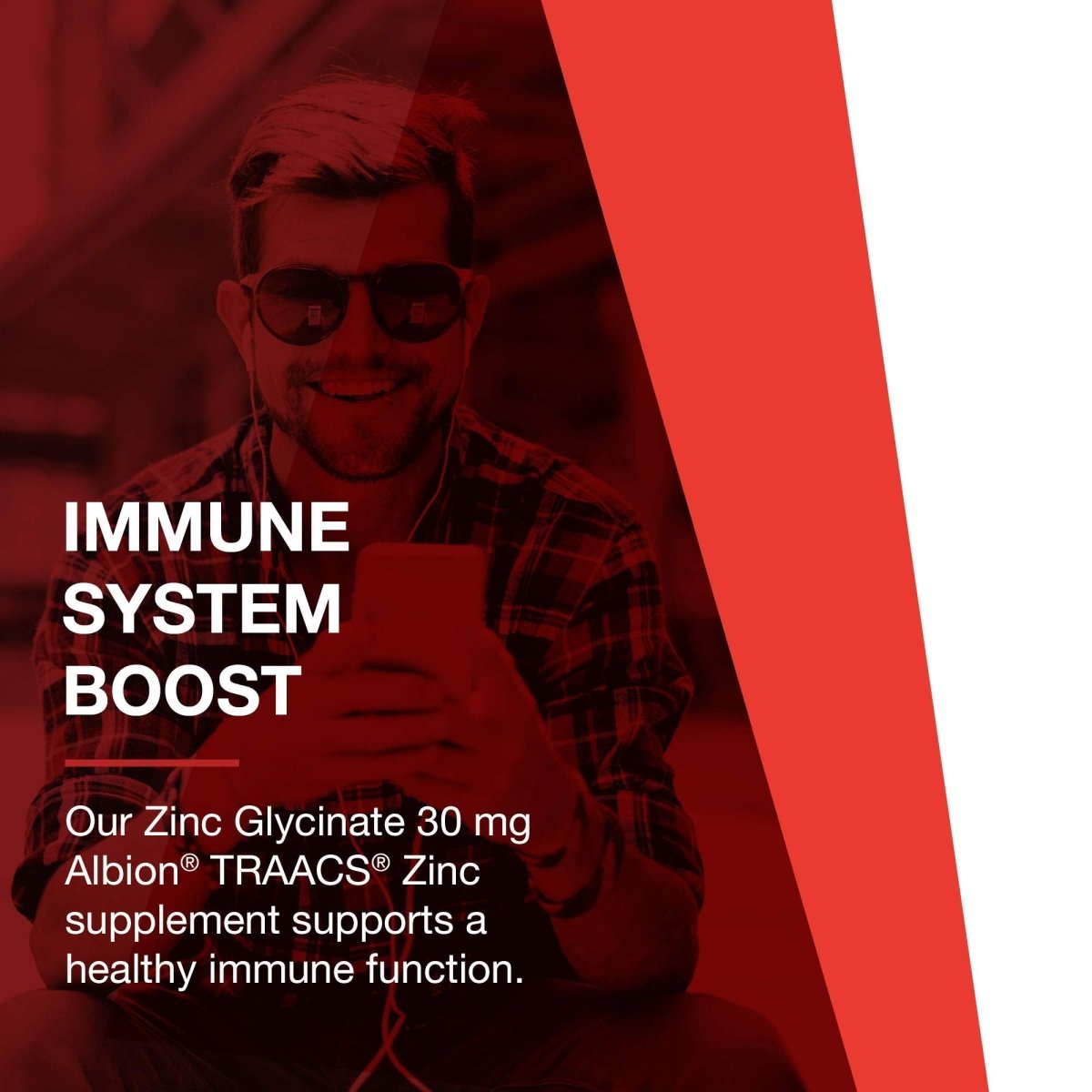 Protocol Zinc Glycinate 30mg - with Albion Traacs Zinc - Zinc Glycinate Supplement - Immune System Support* - Keto Friendly & Dairy Free - 120 Softgels