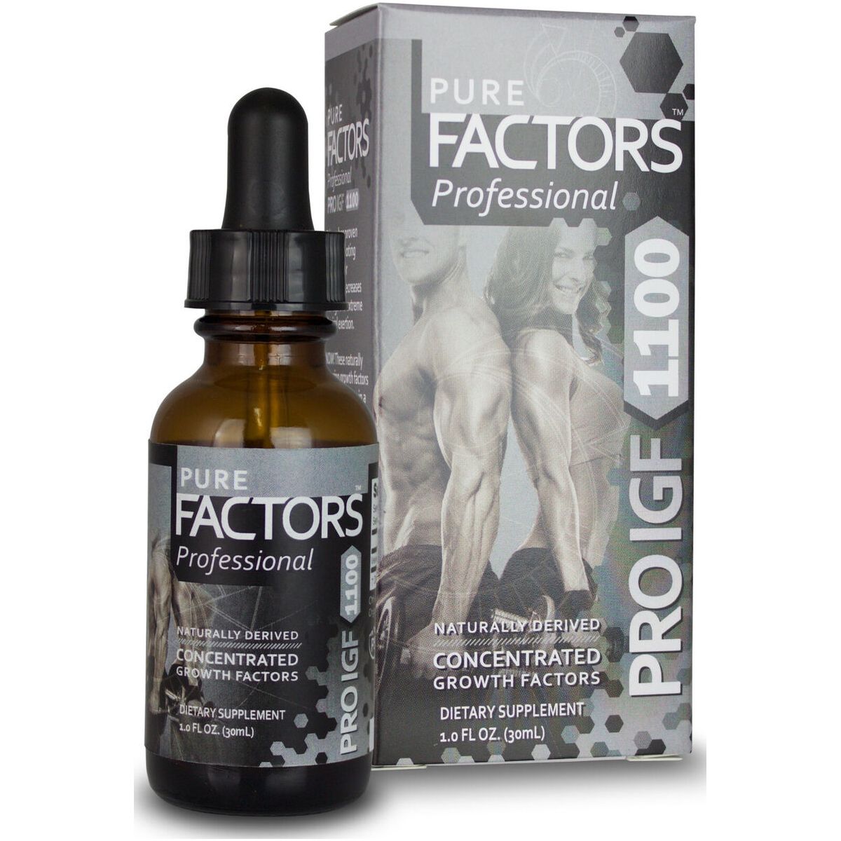 Pure Solutions - Pure Factors Professional Pro IGF 1100 From Deer Velvet Antler Extract - 1 fl. oz.