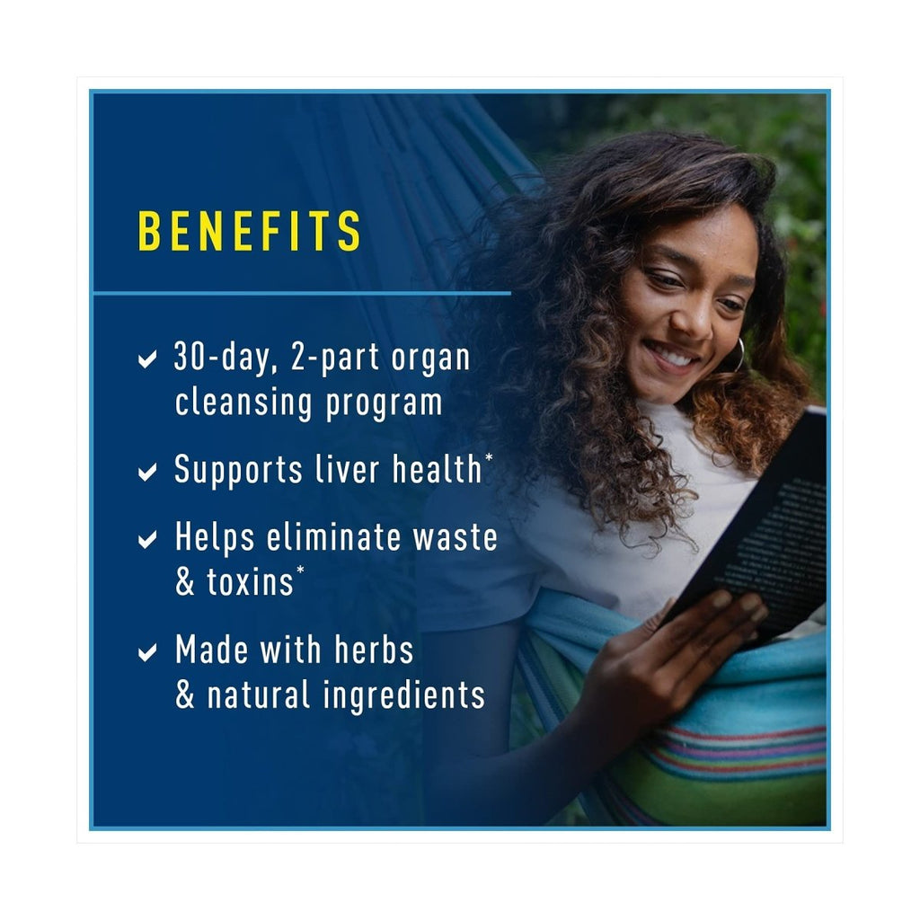 Renew Life Adult Cleanse - Liver Detox - 2-Part, 30-Day Program - Gluten & Dairy Free - 120 Vegetarian Capsules (Package May Vary)