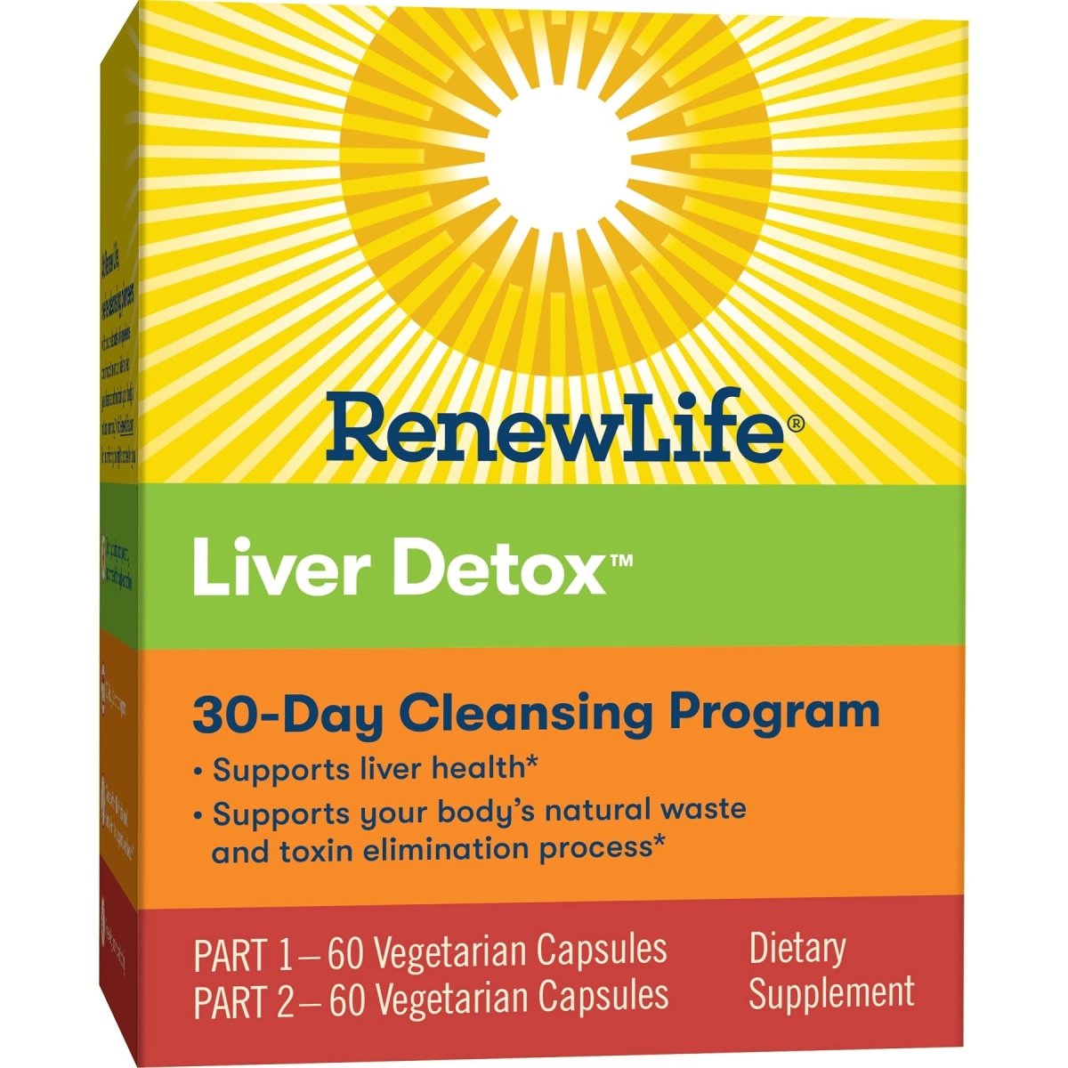 Renew Life Adult Cleanse - Liver Detox - 2-Part, 30-Day Program - Gluten & Dairy Free - 120 Vegetarian Capsules (Package May Vary)