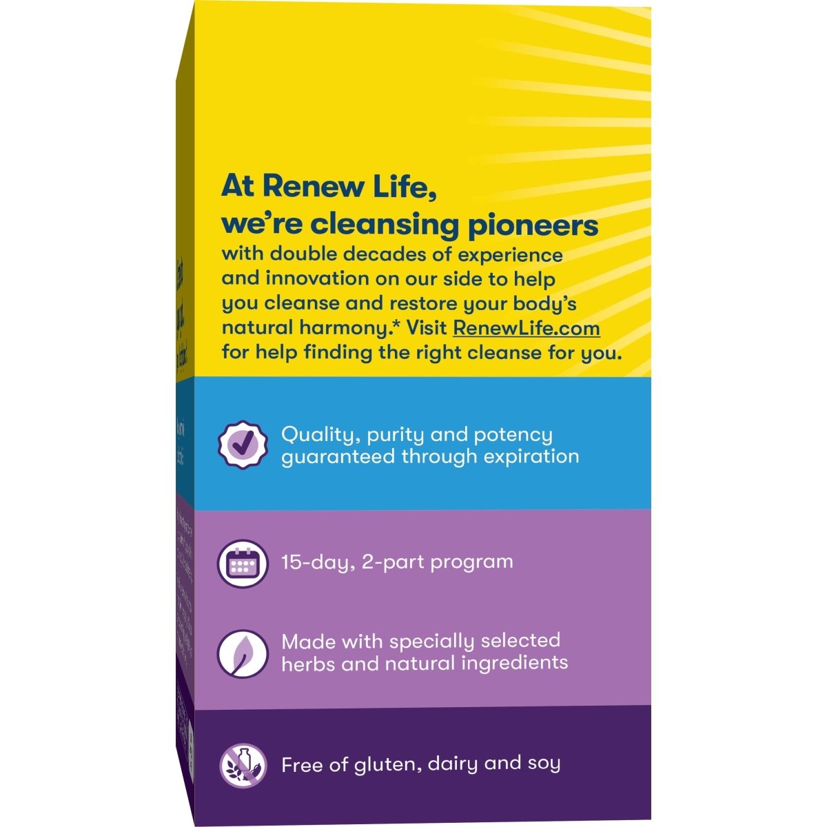 Renew Life Adult Cleanse - Microbial Cleanse & Detox , Supports Balance of Intestinal Microorganisms- 2-Part 15-Day Program, Gluten, Dairy & Soy Free, Vegetarian, 90 Capsules & 1 Fl. Oz. Tincture