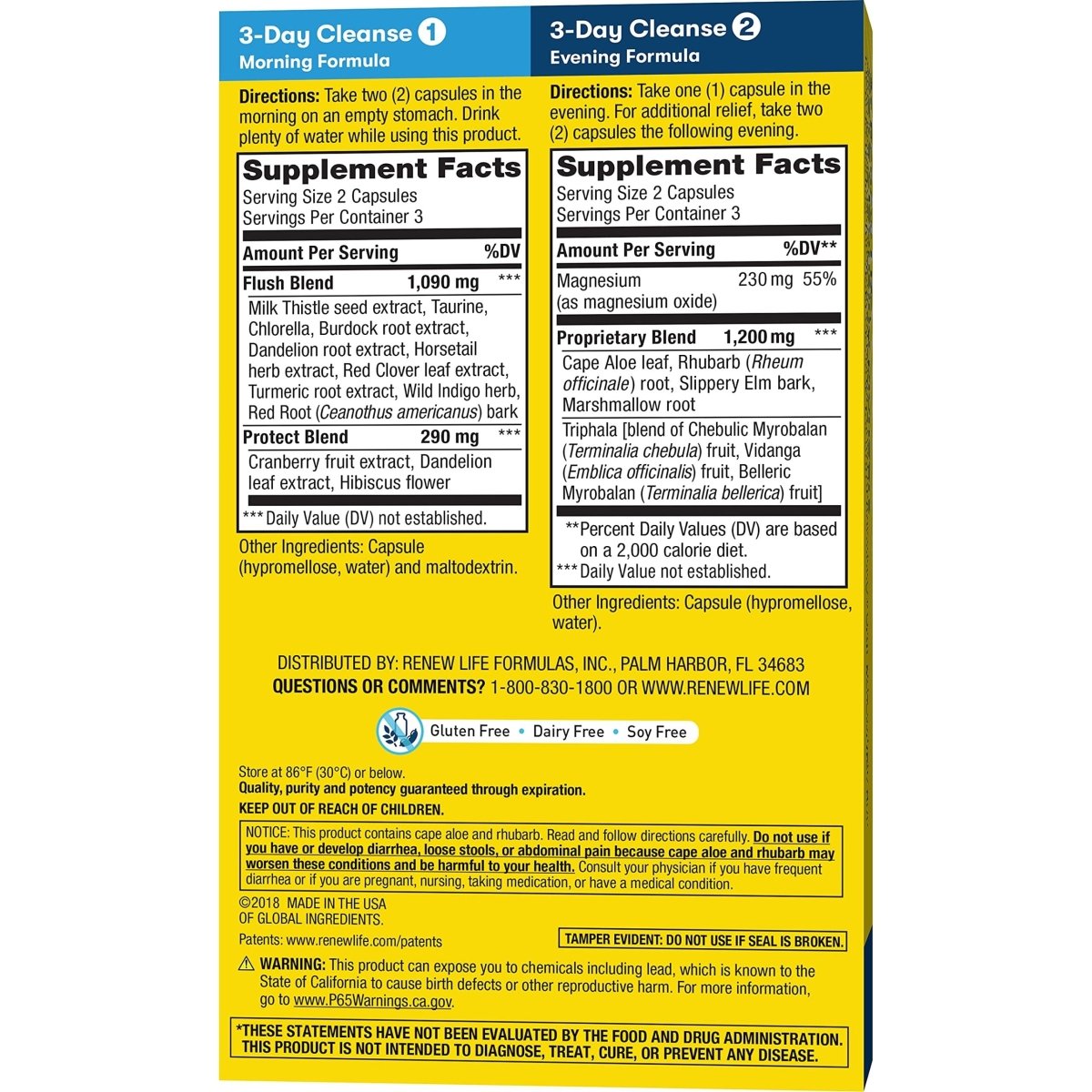 Renew Life Adult Cleanse Total Body Reset - 3-Day, 2-Part Program