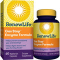 Renew Life Adult Plant-Based Enzyme Supplement, Fennel Seed Helps Relax Digestive Tract, Gas Stop Enzyme Formula, Dairy Free, Vegetarian, 60 Capsules